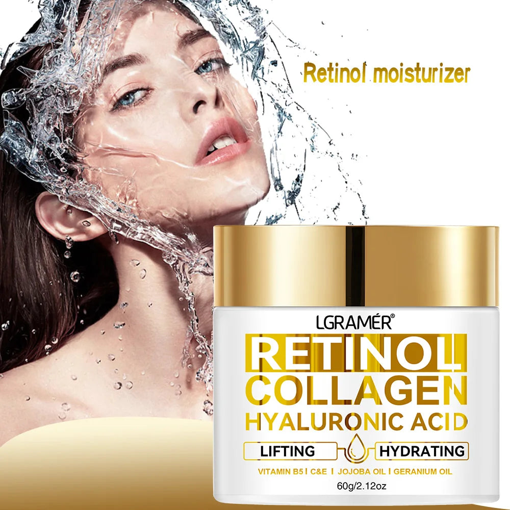 Retinol Face Cream Anti-Aging Moisturizer with Hyaluronic Acid & Collagen – Wrinkle Repair Hydrating Skin Care for Women & Men