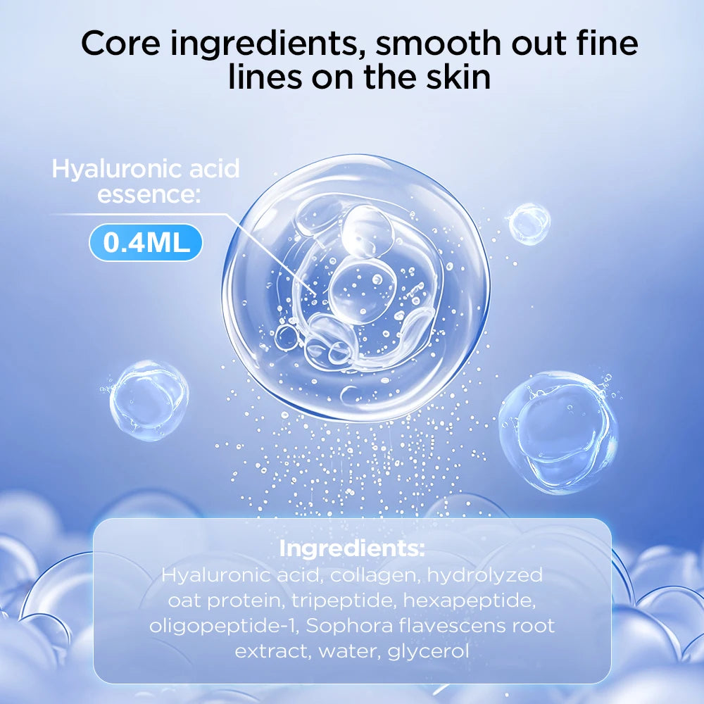 Microneedle Eye Patches Mask – Korean Skin Care with Hyaluronic Acid for Dark Circles, Anti-Wrinkle & Moisturizing
