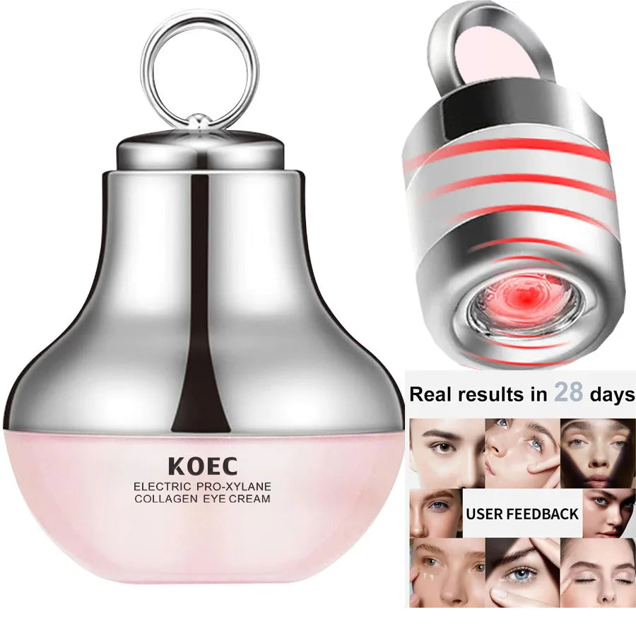 KOEC Infrared Six Peptide Eye Cream – Collagen-Boosting Serum for Eye Bags, Wrinkles & Moisture (30g)