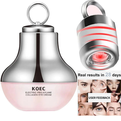 KOEC Infrared Six Peptide Eye Cream – Collagen-Boosting Serum for Eye Bags, Wrinkles & Moisture (30g)