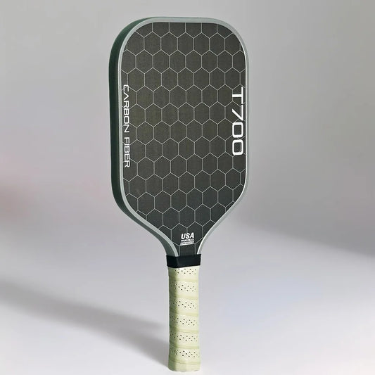T700 Carbon Fiber Pickleball Paddle – 16mm Polymer Honeycomb Core, Carbon Friction Surface for Power, Spin & Control