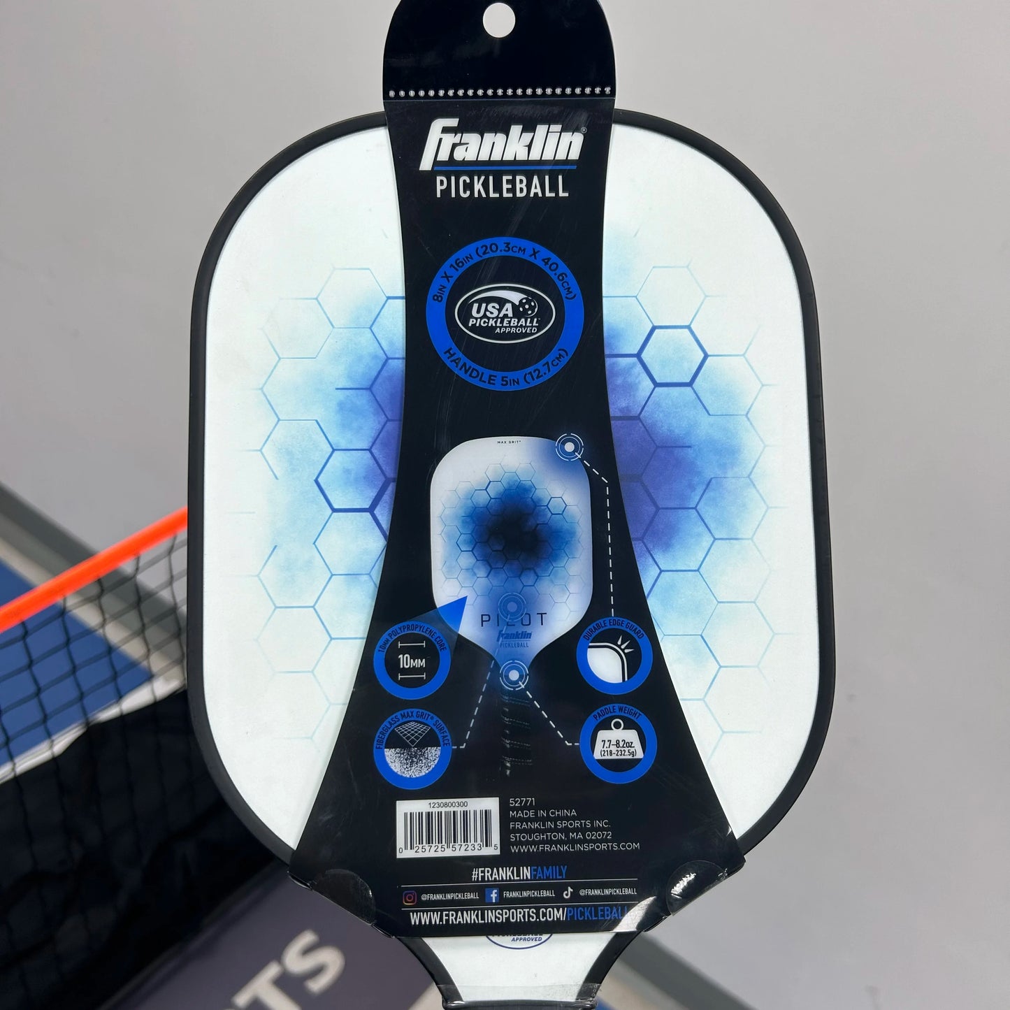 Pro Fiberglass Pickleball Paddle – Max Grip & Durable Edge Guard