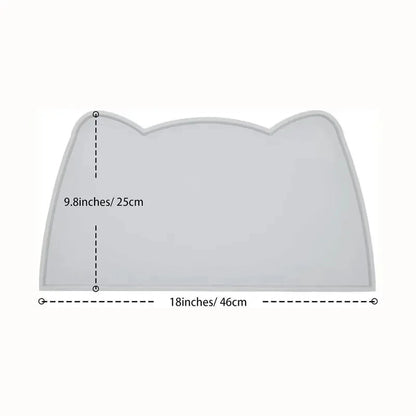 Silicone Pet Bowl Mat – Waterproof, Non-Slip & Easy to Clean Feeding Pad for Cats & Dogs
