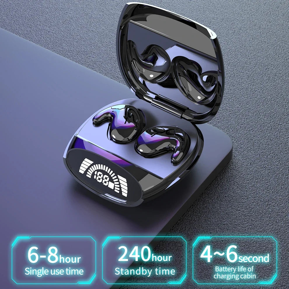Mini Invisible Bluetooth 5.3 Earbuds – Sleep-Friendly, Noise Cancelling & Wireless