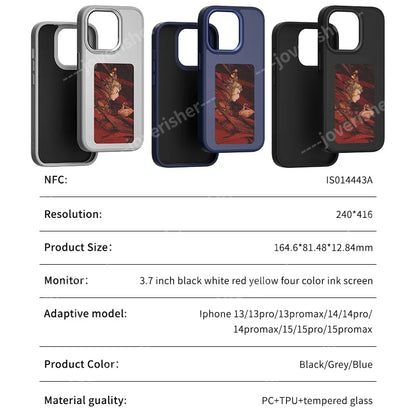 DIY NFC Photo Case for iPhone – Custom Ink Design, No Battery Needed