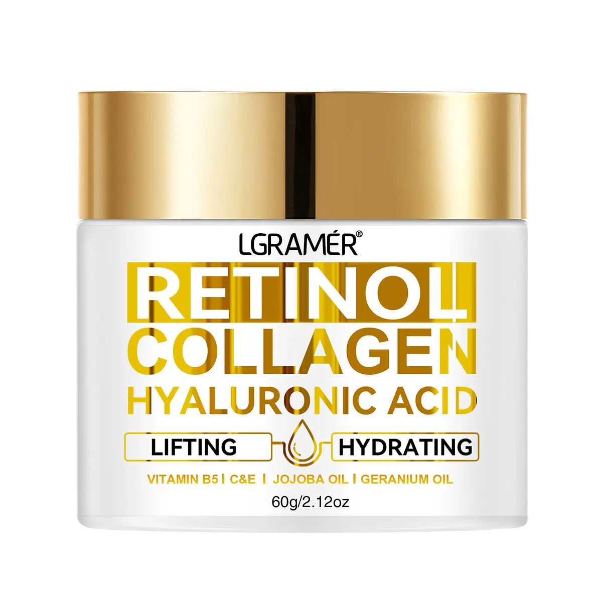 Retinol Face Cream Anti-Aging Moisturizer with Hyaluronic Acid & Collagen – Wrinkle Repair Hydrating Skin Care for Women & Men