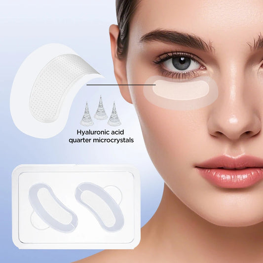 Microneedle Eye Patches Mask – Korean Skin Care with Hyaluronic Acid for Dark Circles, Anti-Wrinkle & Moisturizing