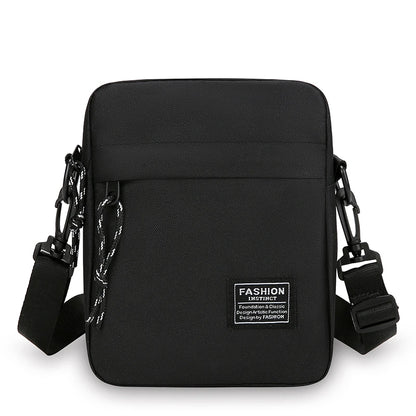 Oxford Cloth Small Shoulder Bag – Casual Square Satchel for Men & Women