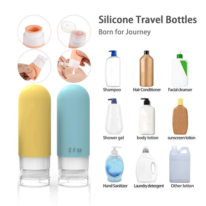 16-Pack Silicone Travel Bottles – Leak-Proof, TSA-Approved Toiletry Containers