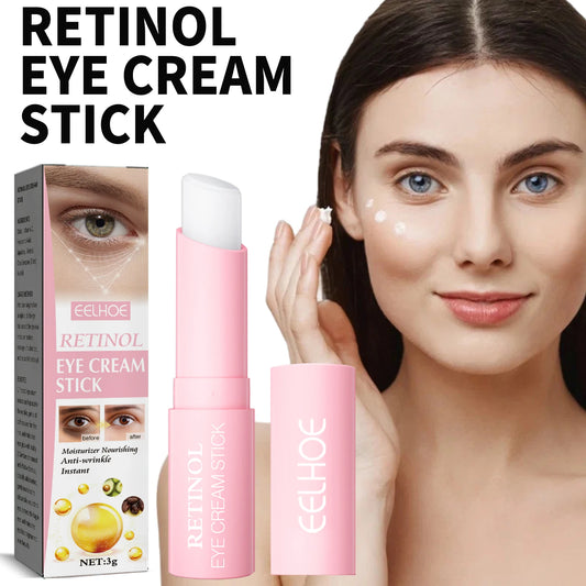 Retinol Eye Cream Stick Anti-Wrinkle Dark Circle Remover, Puffiness & Fine Line Repair, Firming Under Eye Skin Care