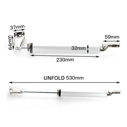 90° Automatic Door Closer – Soft Close Buffer with Adjustable Stop for Cabinets & Furniture