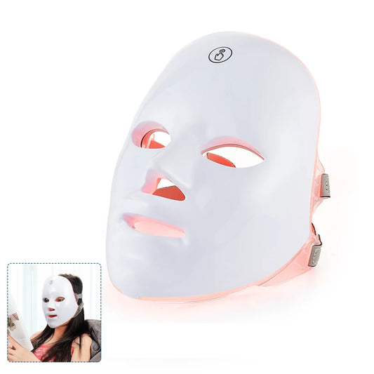 7-Color LED Face & Neck Mask – Wireless Photon Therapy for Skin Tightening & Rejuvenation