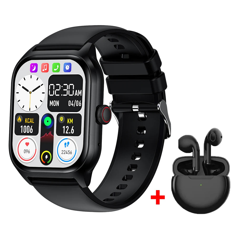 Smart Watch 2025 – Bluetooth Call, Music, Fitness Tracker, Sports Pedometer & Alerts – Smartwatch for iPhone & Android
