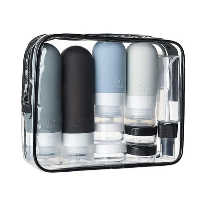 16-Pack Silicone Travel Bottles – Leak-Proof, TSA-Approved Toiletry Containers