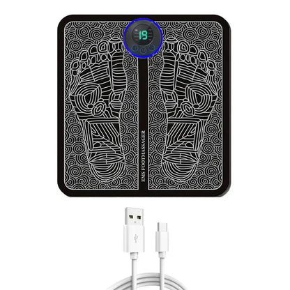 Electric Foot Massager Stimulation Pad with Remote – 8 Modes & 19 Intensity Levels, Lightweight Design to Relieve Foot Pressure & Fatigue