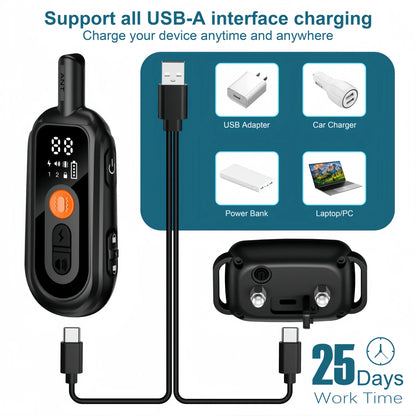 Rechargeable Waterproof Dog Training Collar with Remote – Anti-Bark Device for All Sizes