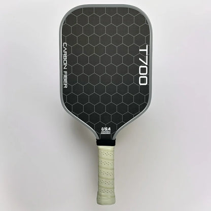 T700 Carbon Fiber Pickleball Paddle – 16mm Polymer Honeycomb Core, Carbon Friction Surface for Power, Spin & Control