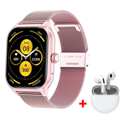 Smart Watch 2025 – Bluetooth Call, Music, Fitness Tracker, Sports Pedometer & Alerts – Smartwatch for iPhone & Android