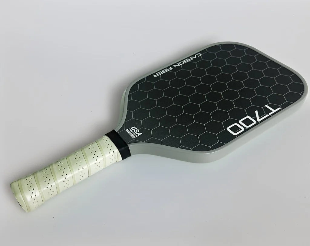 T700 Carbon Fiber Pickleball Paddle – 16mm Polymer Honeycomb Core, Carbon Friction Surface for Power, Spin & Control
