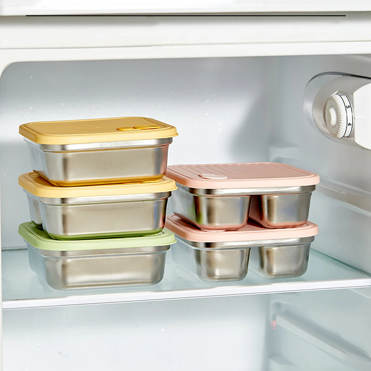 304 Stainless Steel Bento Box – Leak-Proof, Stackable & Portable Lunch Container for Students