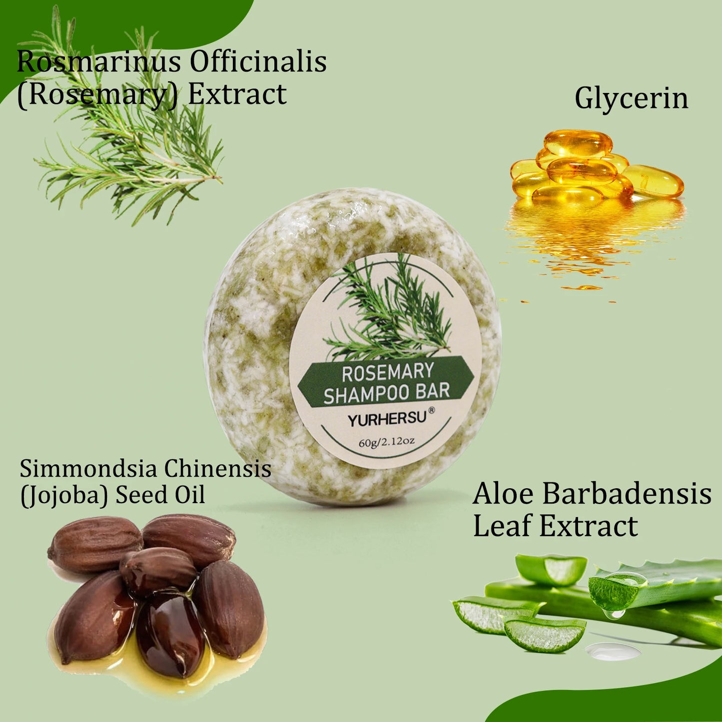 Rosemary Shampoo Soap Bar – Hair Nourishment, Repair & Strengthening for All Hair Types