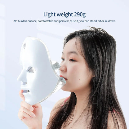7-Color LED Face & Neck Mask – Wireless Photon Therapy for Skin Tightening & Rejuvenation